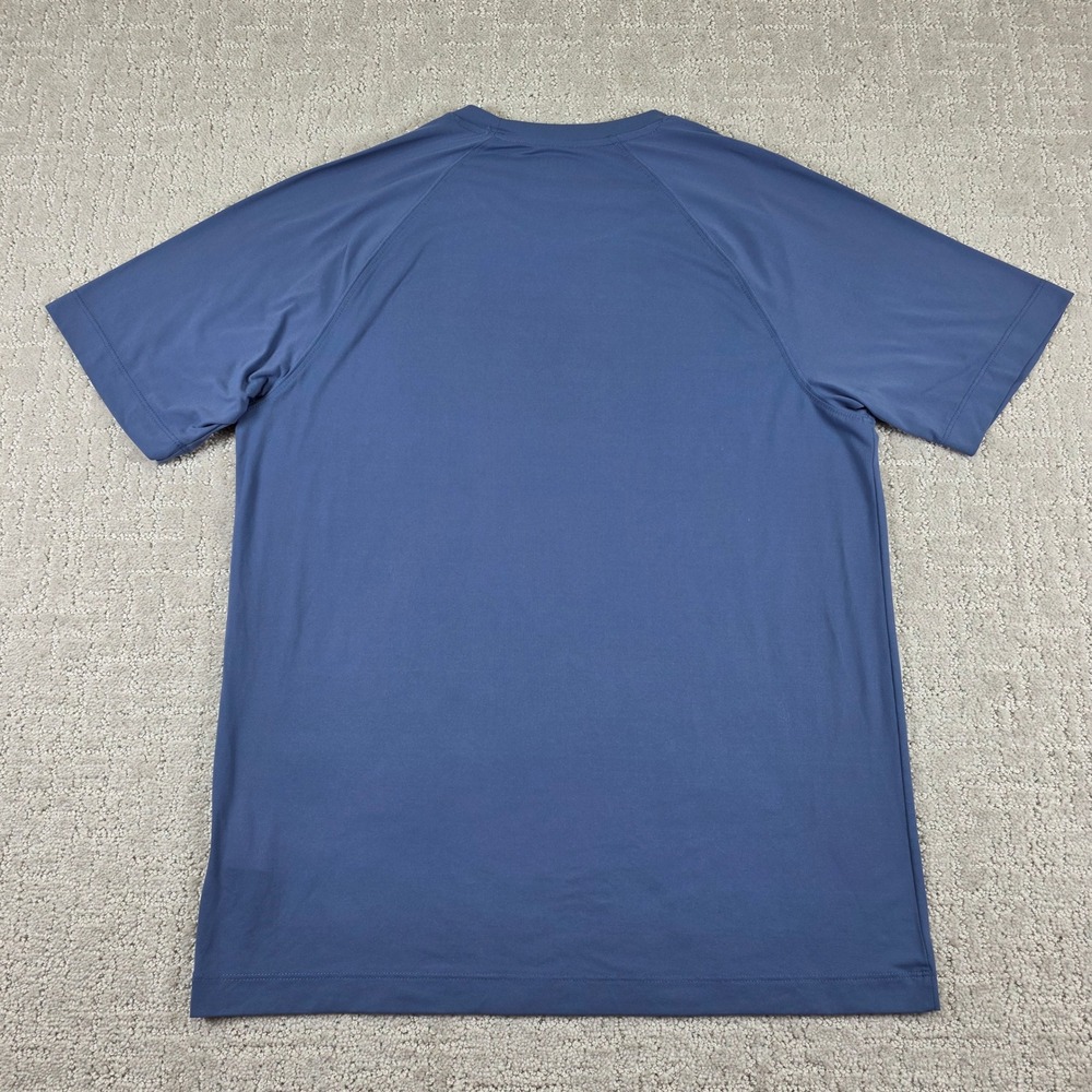 Rhone Reign Short Sleeve Training Shirt Mens Medium Blue Raglan Athletic Tee - Picture 3 of 6